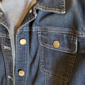 Chico's Platinum Denim Jacket